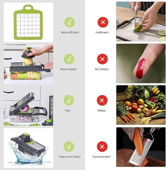 Manual Food Chopper 12 Pcs
