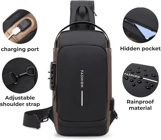 Black bag cross shoulder Fashion Sport Bag