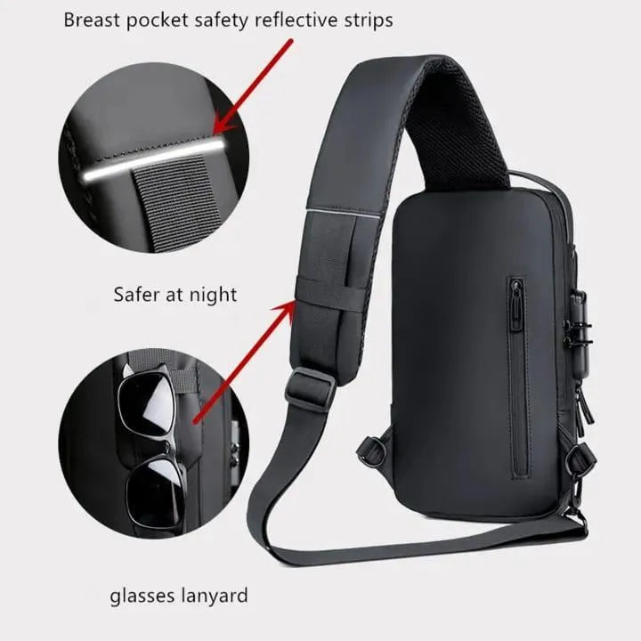 Black bag cross shoulder Fashion Sport Bag