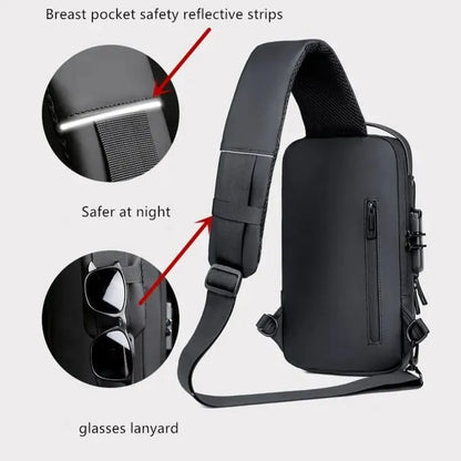 Black bag cross shoulder Fashion Sport Bag