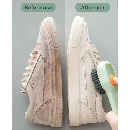 Shoe Brush with Leak Proof Liquid Outlet