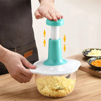 Manual Push Chopper 2L – Multipurpose Kitchen Vegetable & Meat Chopper