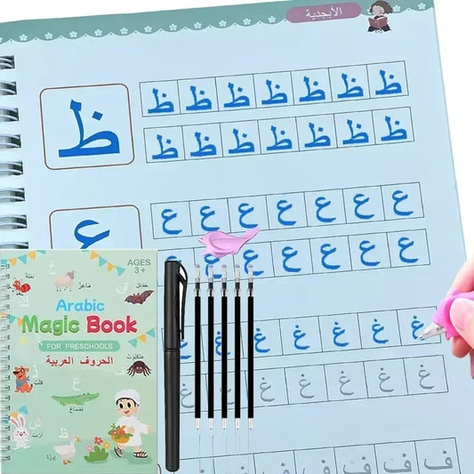 Magic Practice Copybook Set – Reusable Handwriting Learning Book for Kids