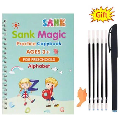 Magic Practice Copybook Set – Reusable Handwriting Learning Book for Kids
