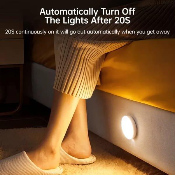 USB LED Night Light with Motion Sensor & Flashlight Mode