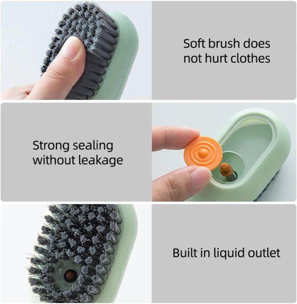 Shoe Brush with Leak Proof Liquid Outlet