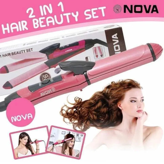 Nova 2-in-1 Hair Straightener & Curler