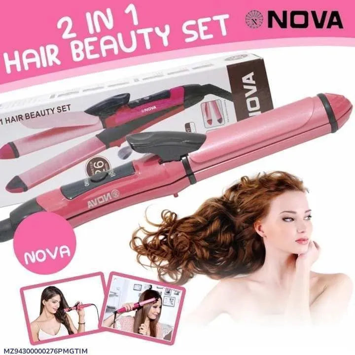 Nova 2-in-1 Hair Straightener & Curler