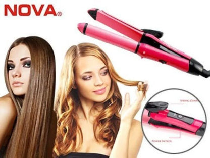 Nova 2-in-1 Hair Straightener & Curler