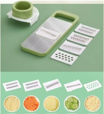 5 In 1 Vegetable Slicer Cutter – Multifunction Kitchen Chopper & Grater